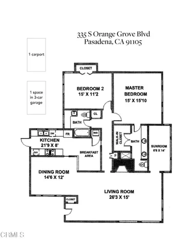 Floorplan 335 S Orange Grove
