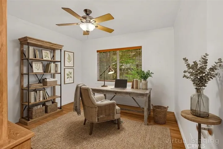 office virtually staged