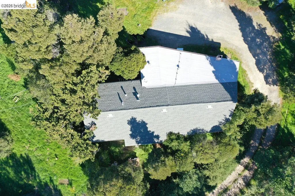 View from above of property