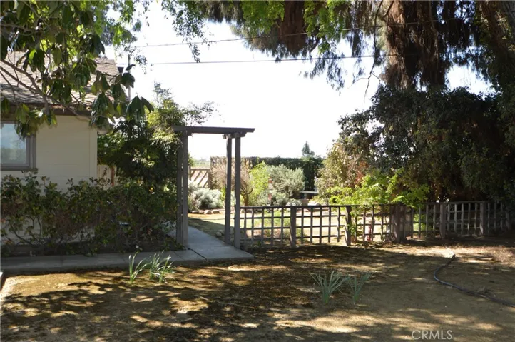 Entering garden area