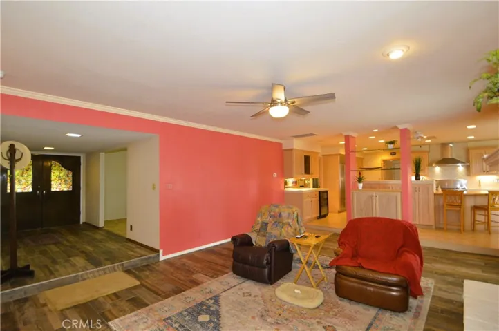 Foyer & family room