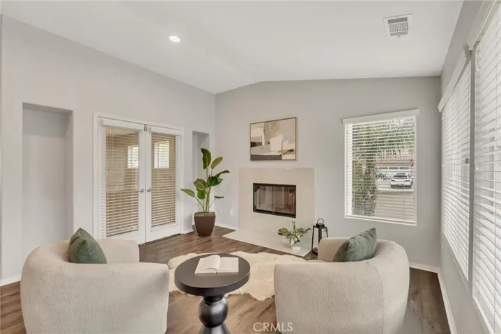 Sitting area in master bedroom