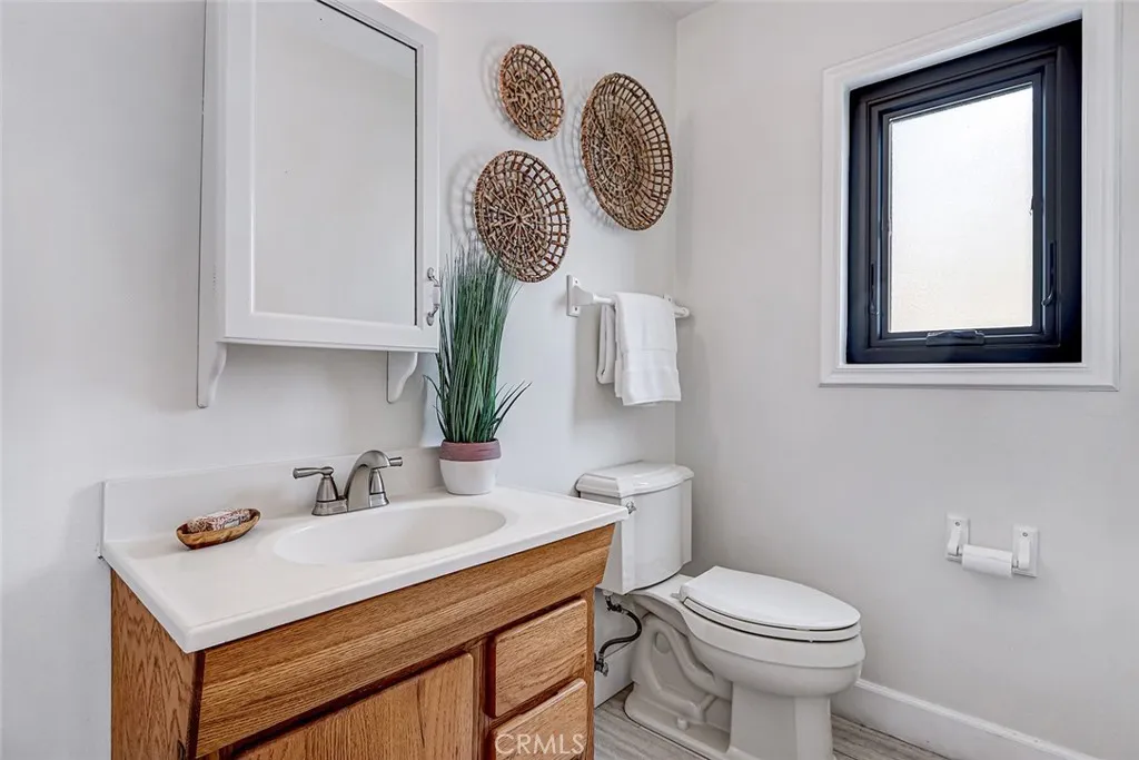 Half bath just off the kitchen area