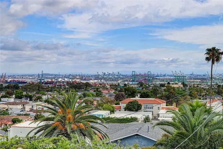 Views of harbor, ocean, city lights