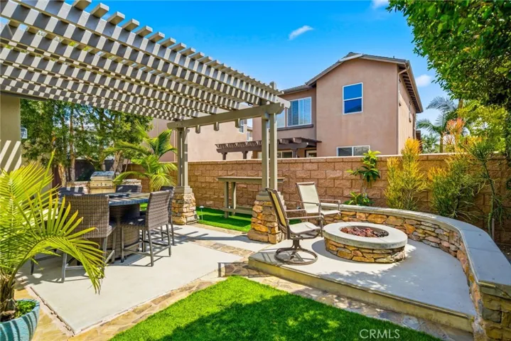 Another angle showcasing the depth and usability of the backyard space.