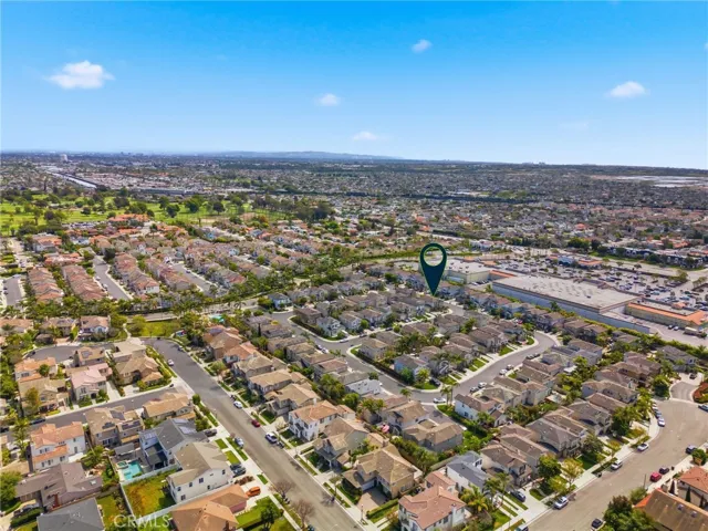 Overhead perspective capturing the scale and positioning of the property.