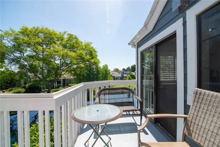 Another view of the sunny balcony.