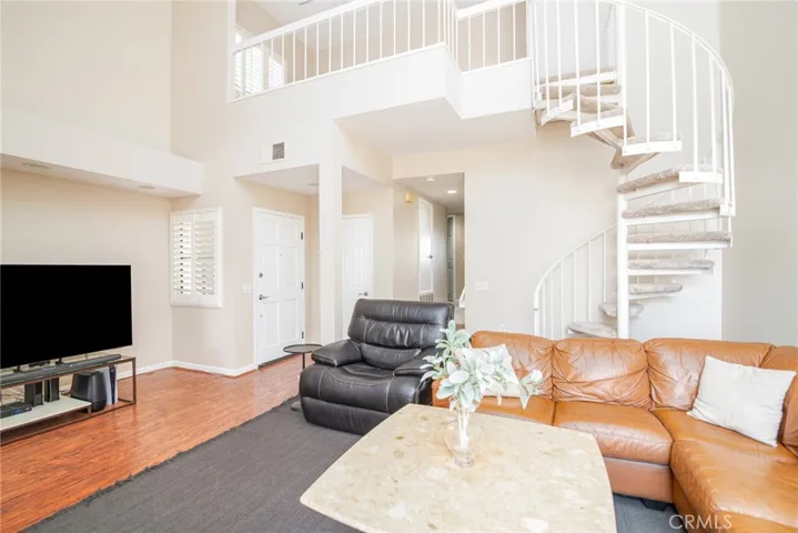 This view is looking towards the front door and hallway to the bedrooms.