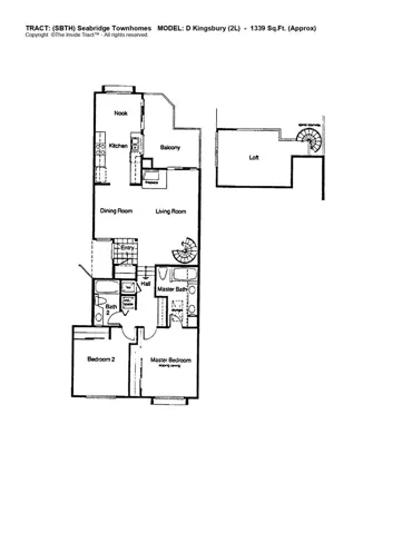 This is the floorplan for this model, but the actual unit is flipped and this doesn't show the closet space in the loft.