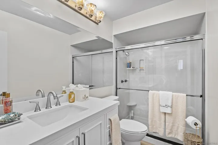 En suite bathroom.