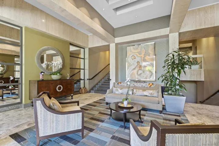 Greet friends in the very nicely furnished lobby with twenty four hour doorpersons on duty.