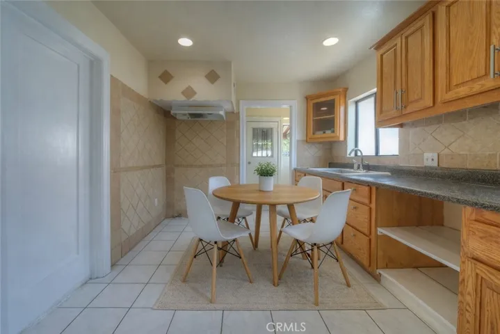 Single Story Front House Kitchen-Virtually Staged