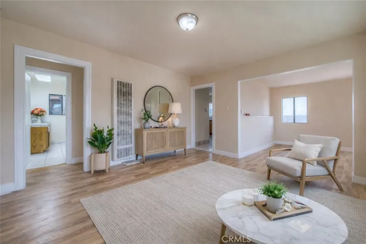 Single Story Front House Living Room-Virtually Staged