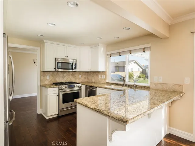 Kitchen looking towards the backyard