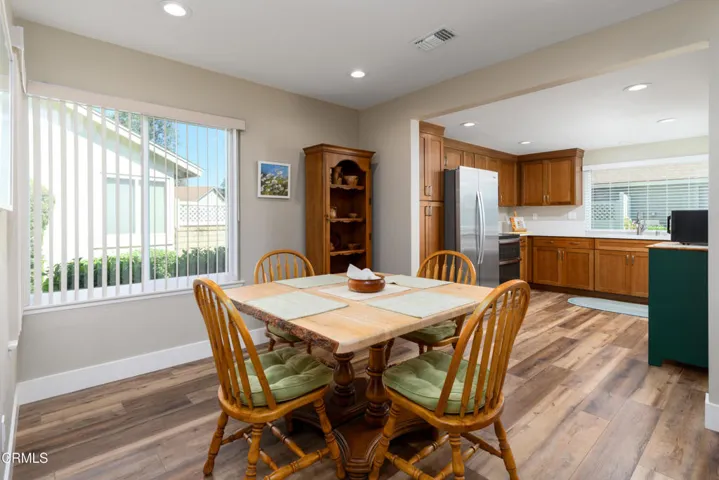 Wall removed to kitchen