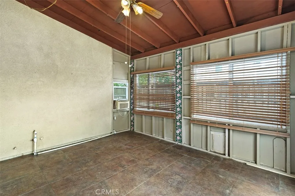 Enclosed patio (not permitted).
