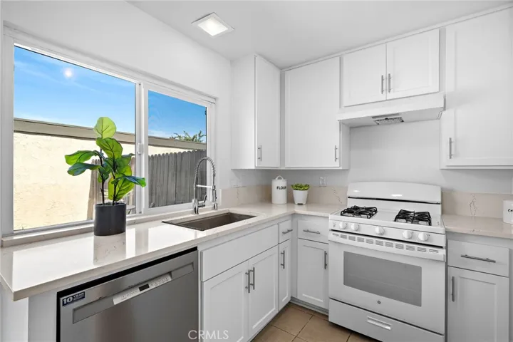 views of the patio from the kitchen