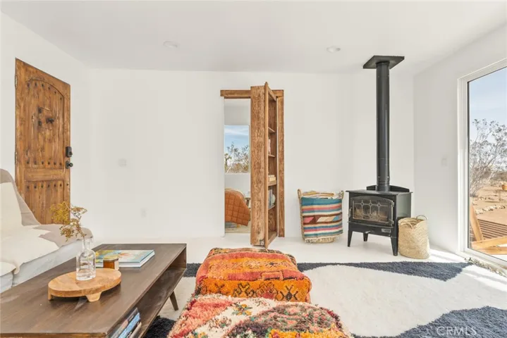 Hidden bookshelf door to Secondary Bedroom