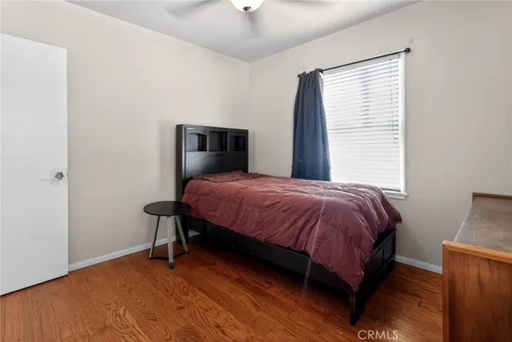 Bedroom in front of house