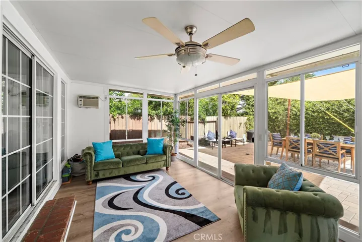 Includes ceiling fan