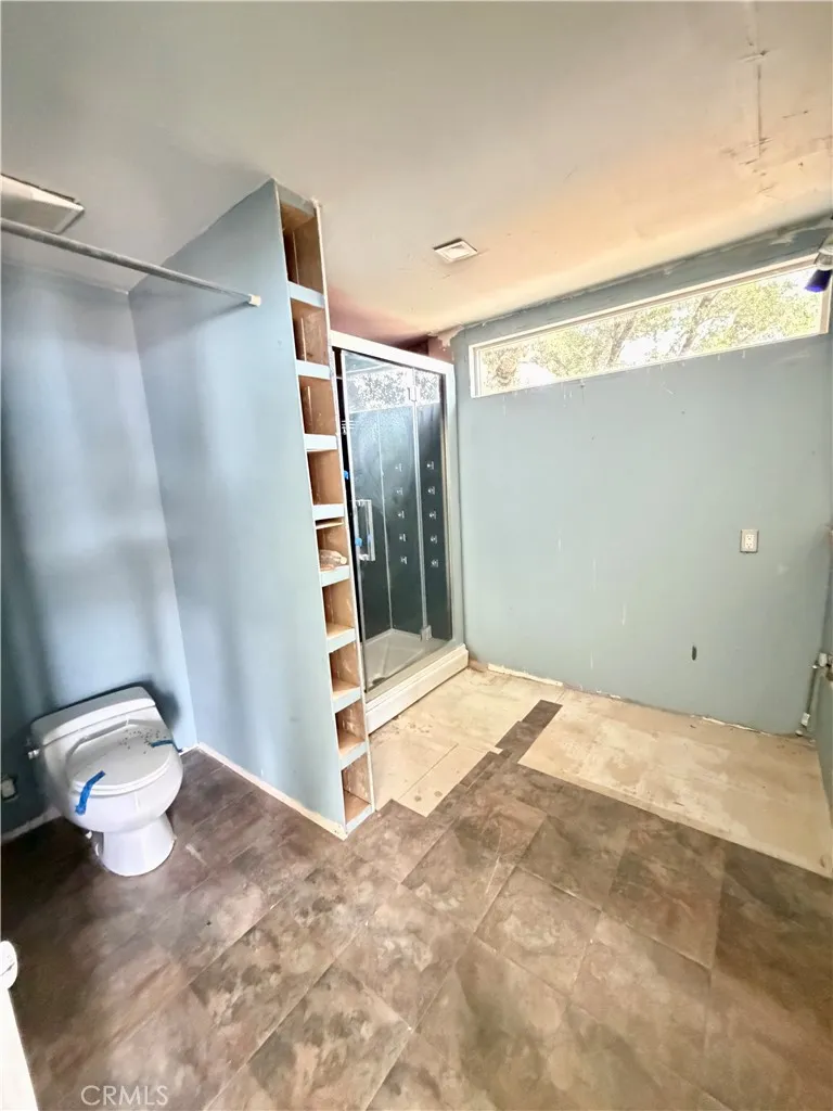 unfinished master bathroom with walk in steam/shower. unfinished master bathroom with walk in steam/shower.