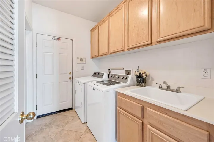 downstairs laundry room