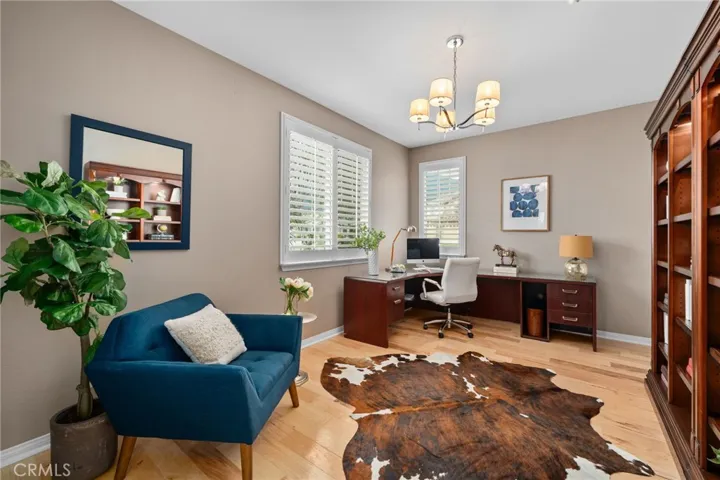 main level bedroom used as office.