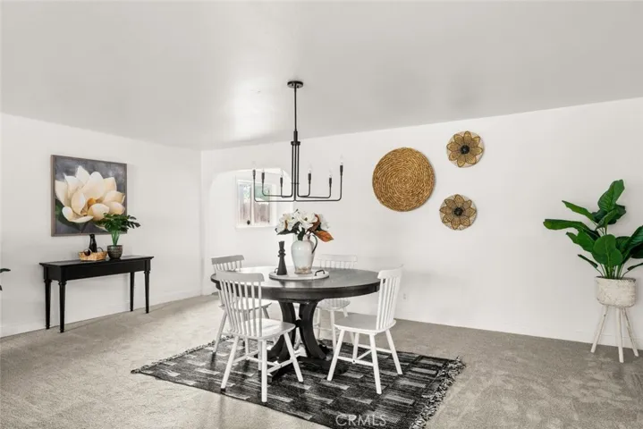 Separate dining area