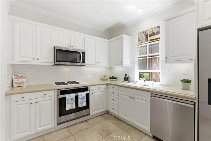 Stainless steel appliances.