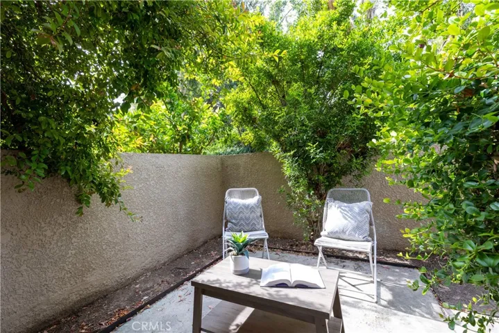 Downstairs patio off the living room