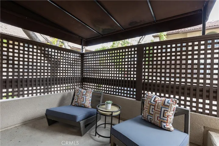 Enclosed back patio off the family room