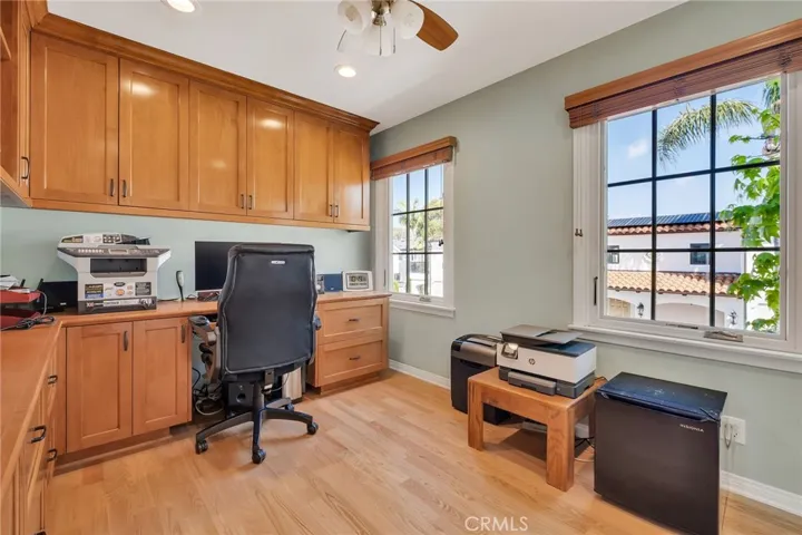 Second Bedroom that was converted to an office with built ins