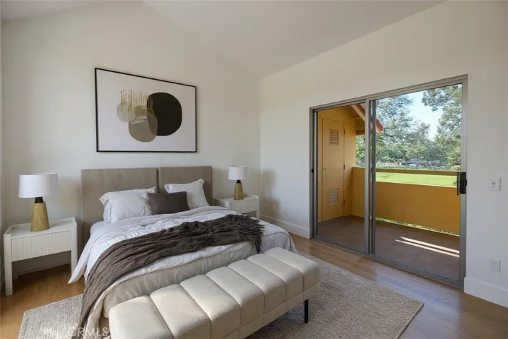 Master/Primary with HIGH Ceilings and park views, Staging by AI