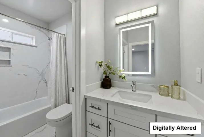 Hall Bath, 1st Floor - Virtual Staging