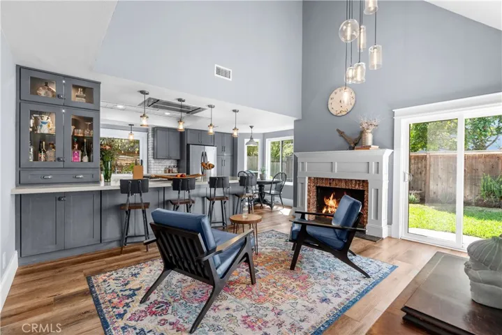 Family Room with Fire Place