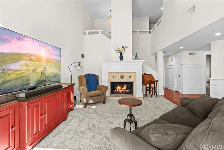 Living Room with Fireplace