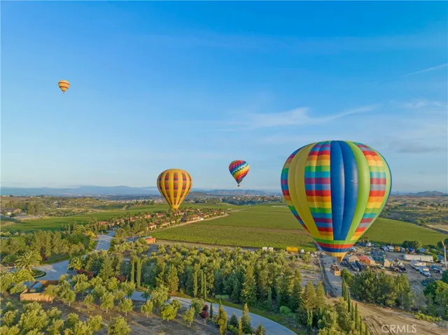 Hot Air Balloons Over Temecula Valley Showcasing Local Lifestyle