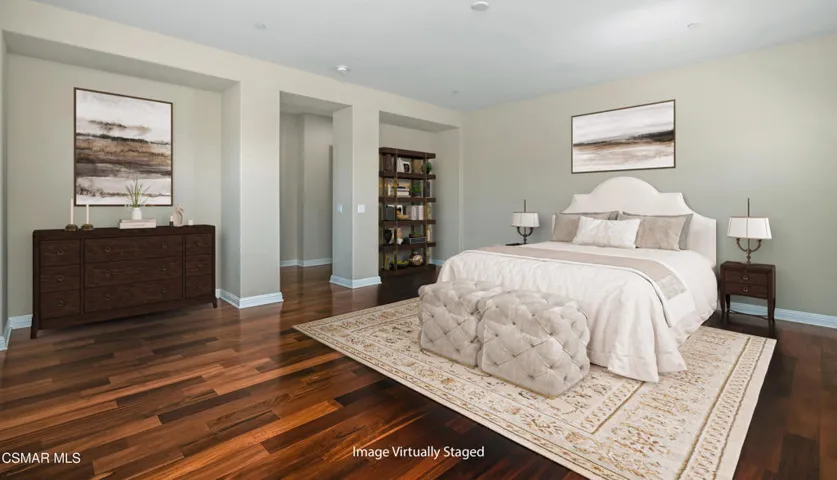 Primary Bedroom Staged