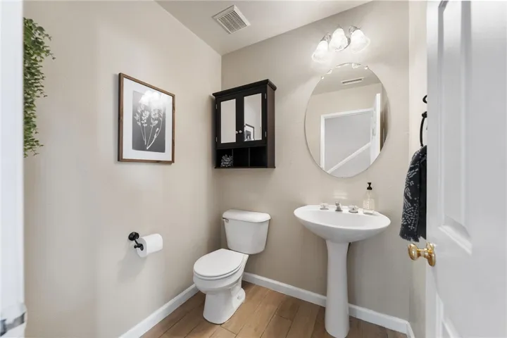 Downstairs powder room