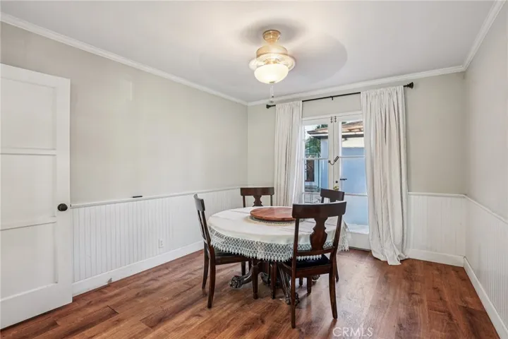 Dining Room with French Doors