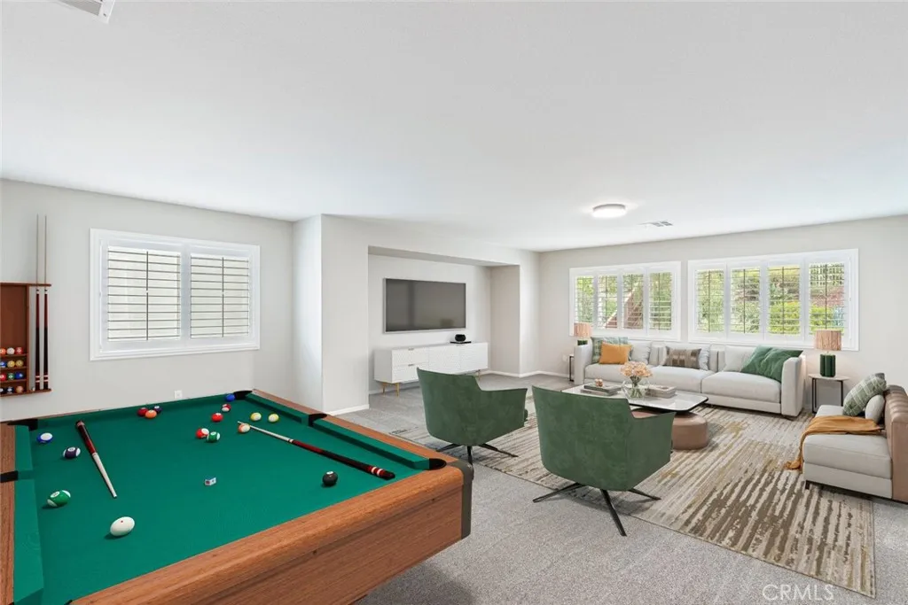 Virtual staging. Upstairs supersized loft.