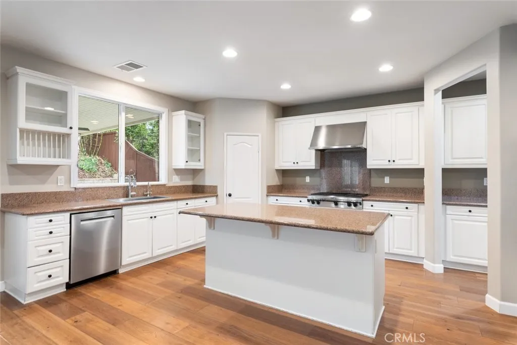 Kitchen w/sink facing rear yard activities.