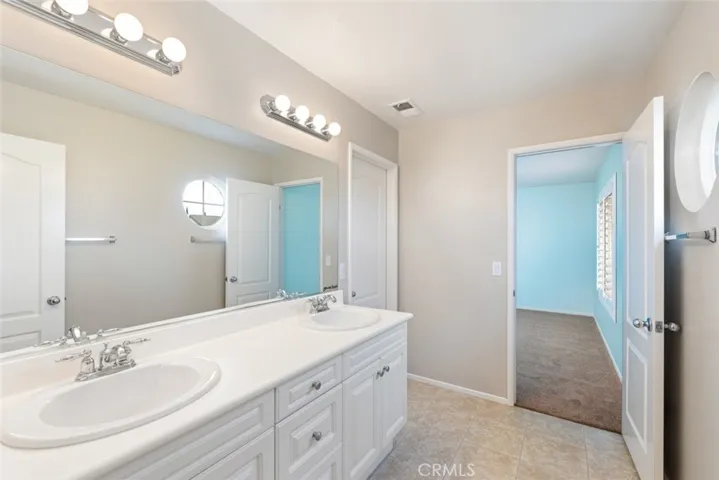 Upstairs Jack and Jill bathroom 3. With tub and shower.