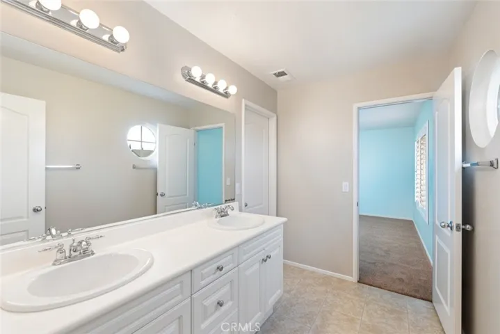Upstairs Jack and Jill bathroom 3. With tub and shower.