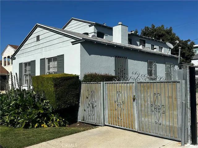 Driveway to left side