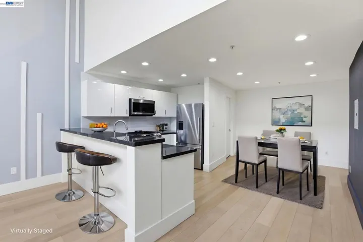 Digitally stage-altered image