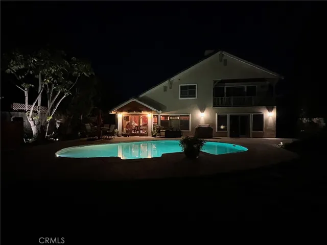 Gorgeous landscape lighting at night.