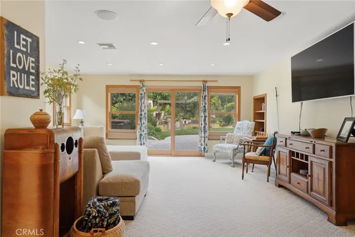 Bonus/game room off living room