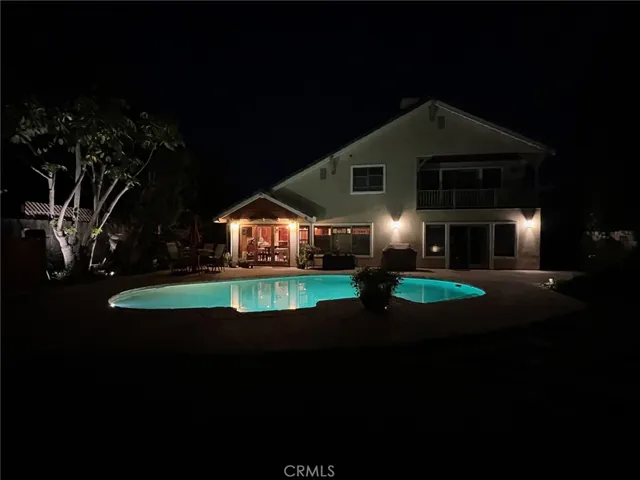 Gorgeous landscape lighting at night.
