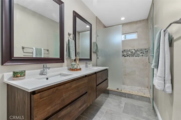 Remodeled hall bathroom.